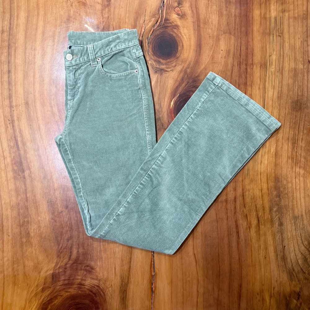 Vintage Y2K Ellemenno Juniors Pants 5 x 31.5 Low Rise Flare Bootcut Corduroy A16